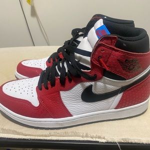 Pre-owned authentic Air Jordan 1 Spider-Man origin story
